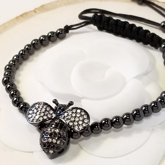 Jewelry - NEW Pave CZ Bumble Bee Bracelet